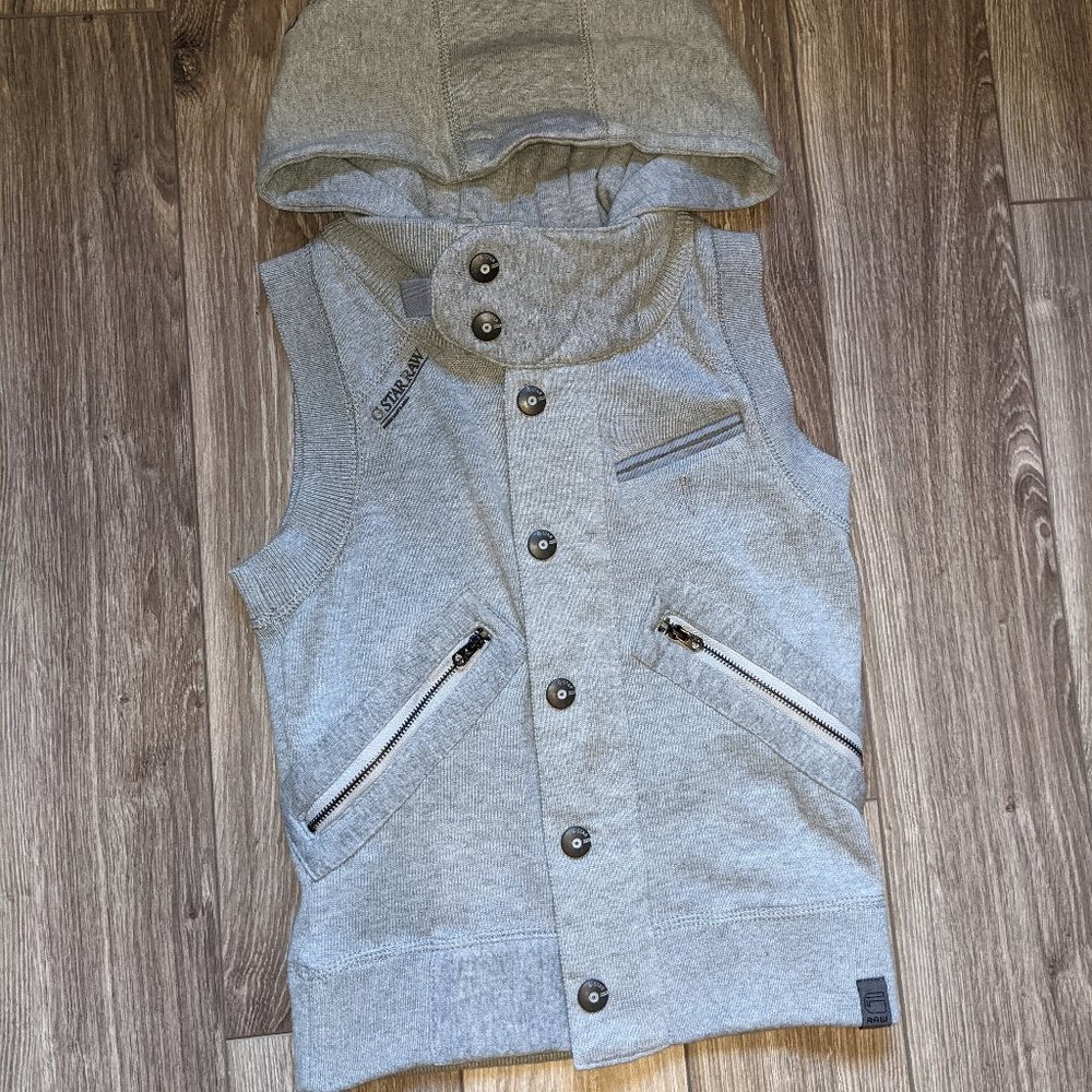 Never worn (XS) - G STAR RAW Necta Knit Hooded Vest